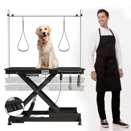 Green Electric Pet Grooming Table Verified