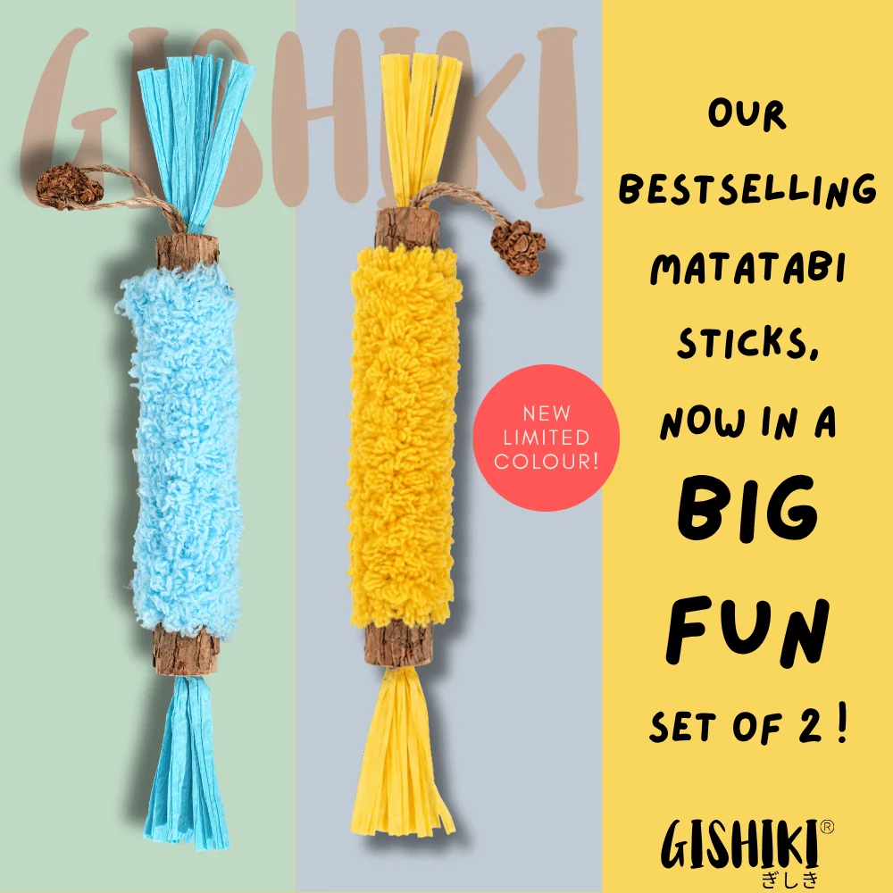 Plushy Matatabi - Premium Chew Stick PACK OF 2 - NEW COLOUR High-Performance