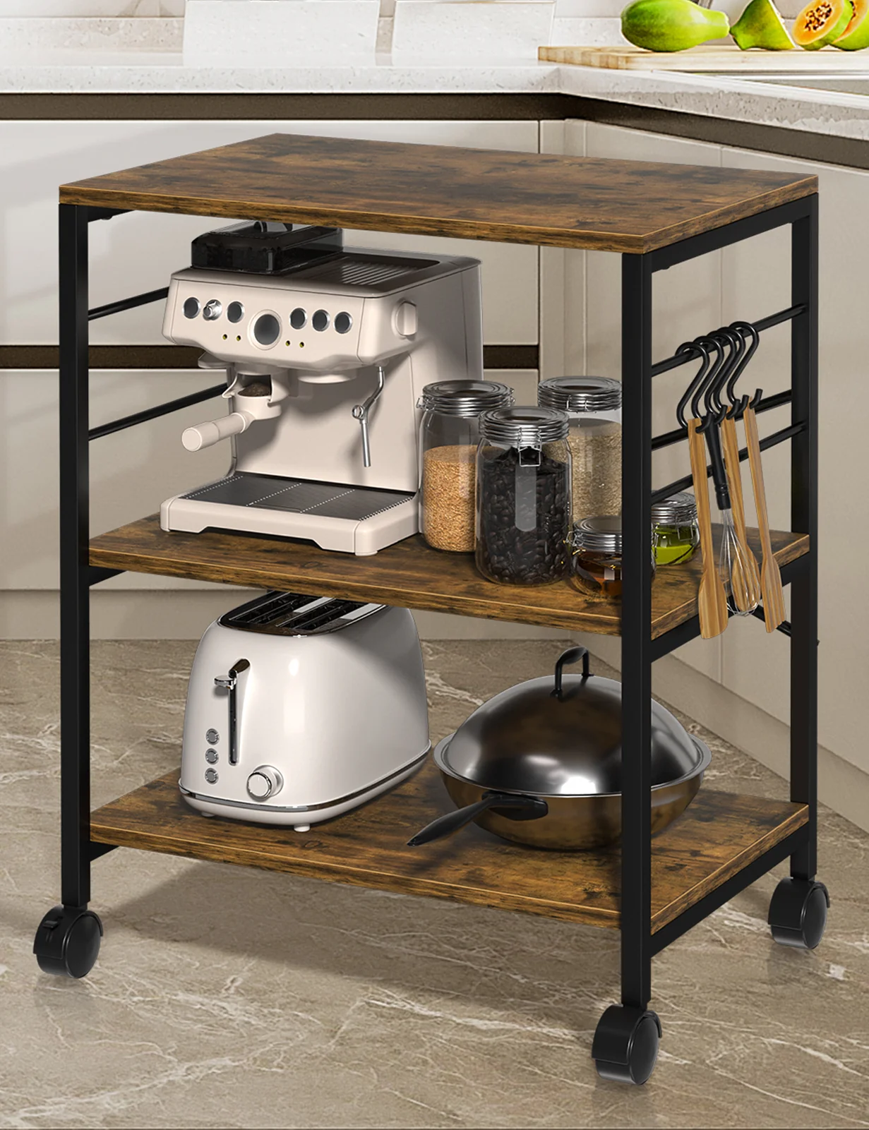 Elite 3R Tier Kitchen Cart Baker's Rack Proven