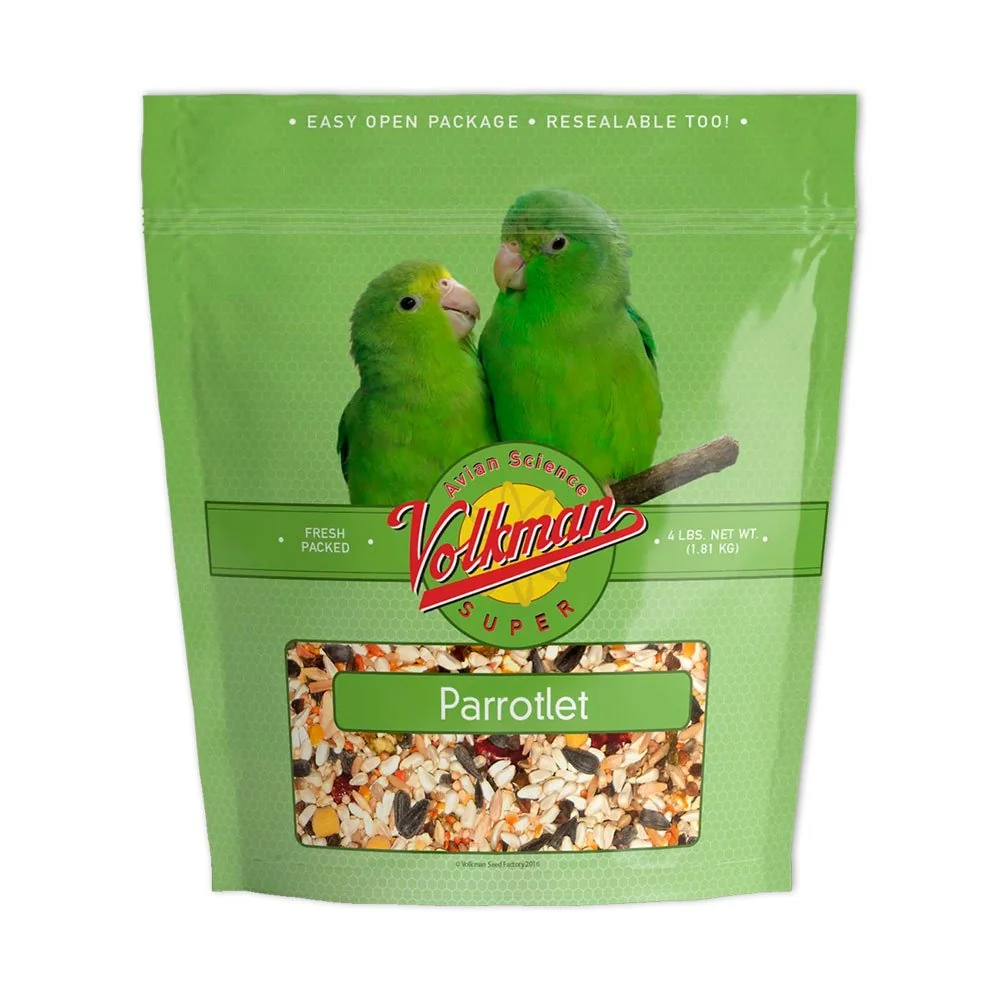 Proven Volkman Seed Company Avian Science Super Parrotlet Bird Treat 4-lb Fashionable