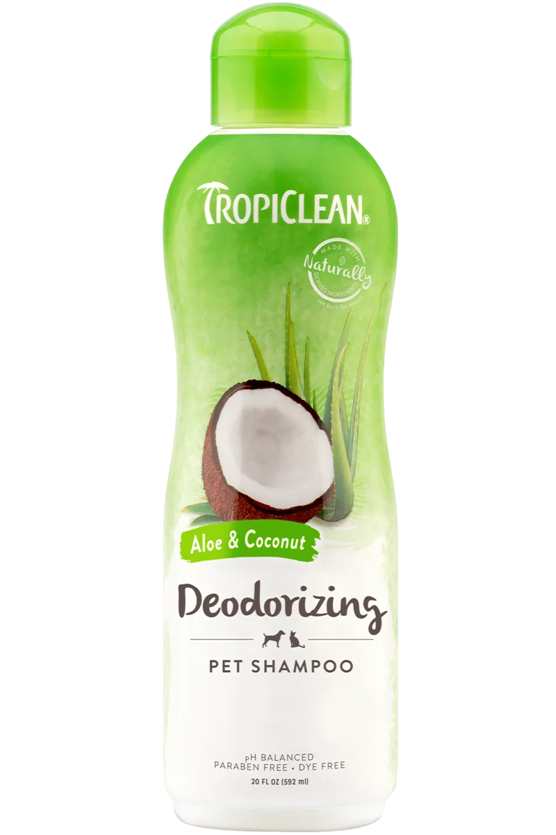 Premium TropiClean Aloe and Coconut Deodorizing Shampoo For Pets TropiClean Aloe and Coconut Deodorizing Shampoo For Pets Optimized