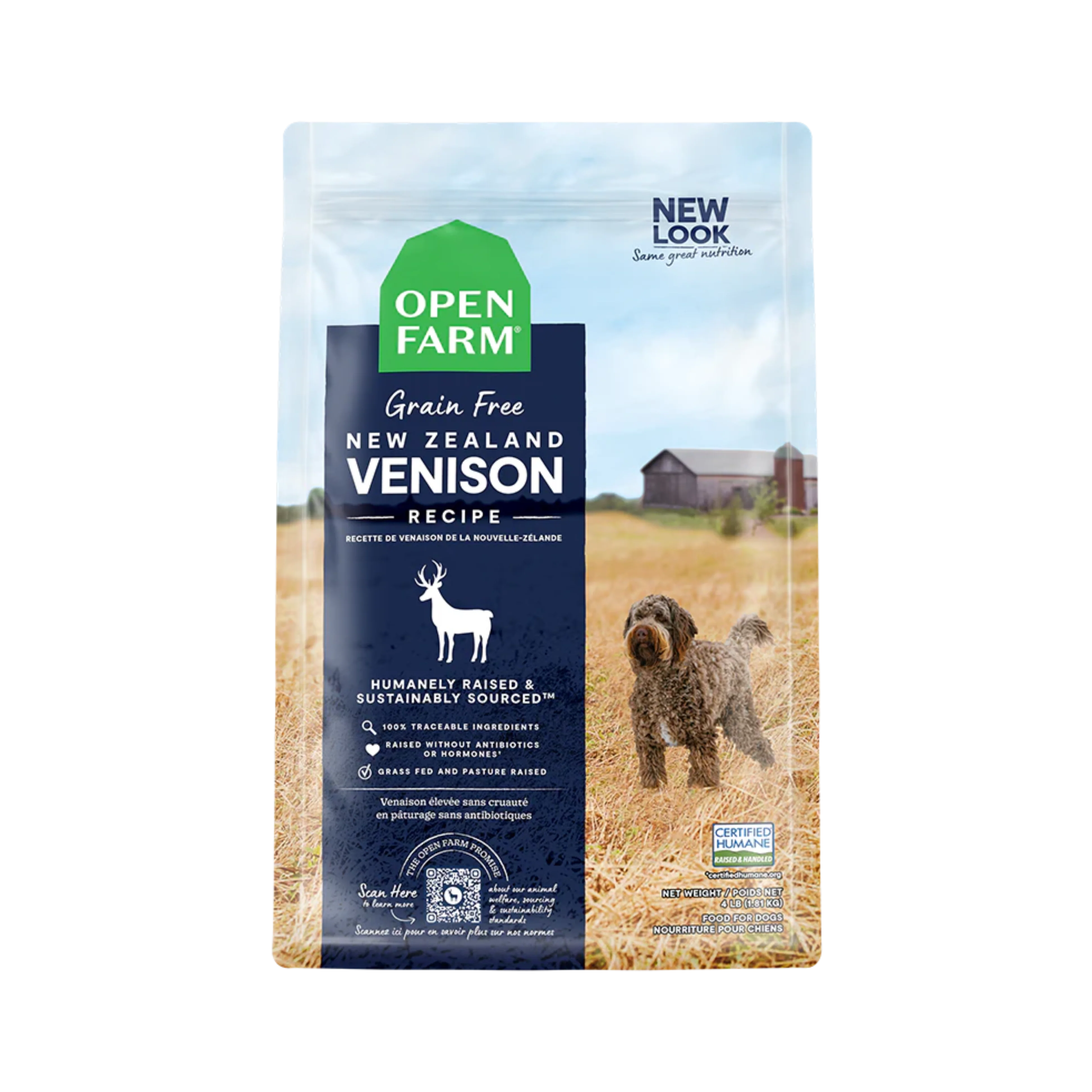 Specialty Open Farm New Zealand Venison Grain- Dry Dog Food Crafted