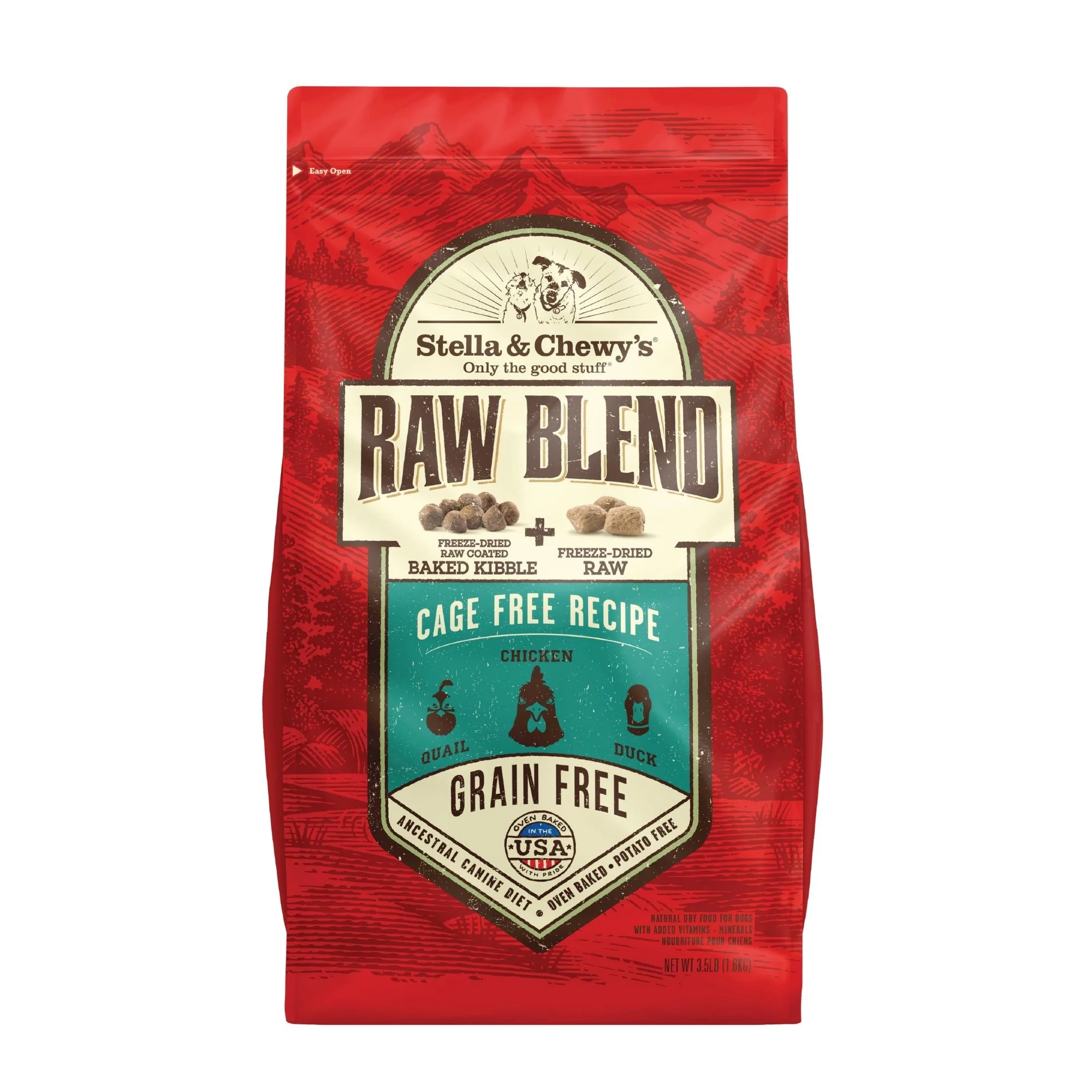 Breathable Stella Chewy's Raw Blend Cage Recipe Dog Food Stella Chewy's Raw Blend Cage Recipe Dog Food Smooth