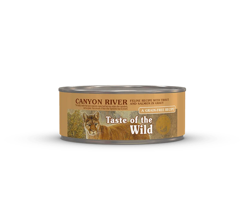 Verified Taste of the Wild Canyon River Feline Recipe with Trout and Salmon in Gravy Wet Cat Food Taste of the Wild Canyon River Feline Recipe with Trout and Salmon in Gravy Wet Cat Food Traditional