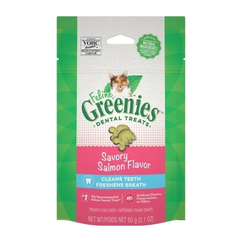 Clean Greenies Feline Salmon Flavour Complete Dental Treats Greenies Feline Salmon Flavour Complete Dental Treats