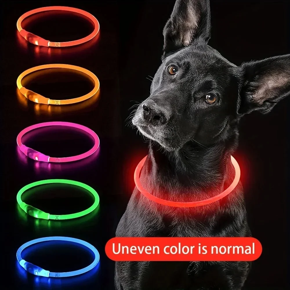 Fine Crafted USB Rechargeable Fiber Optic Collar Pet Dog LED Light Collar Luminous Optimized