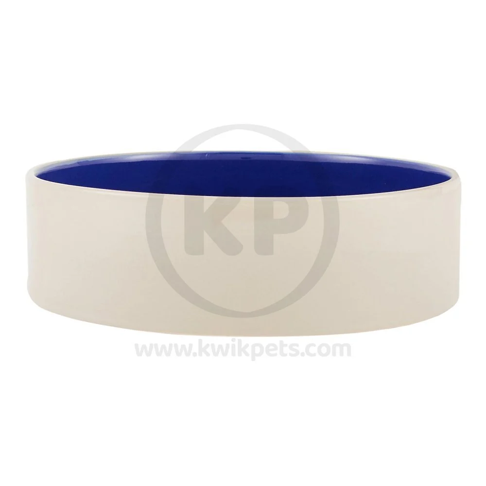 Classic Ethical Pet Standard Crock Dog Bowl Blue 9.5-in Convenient