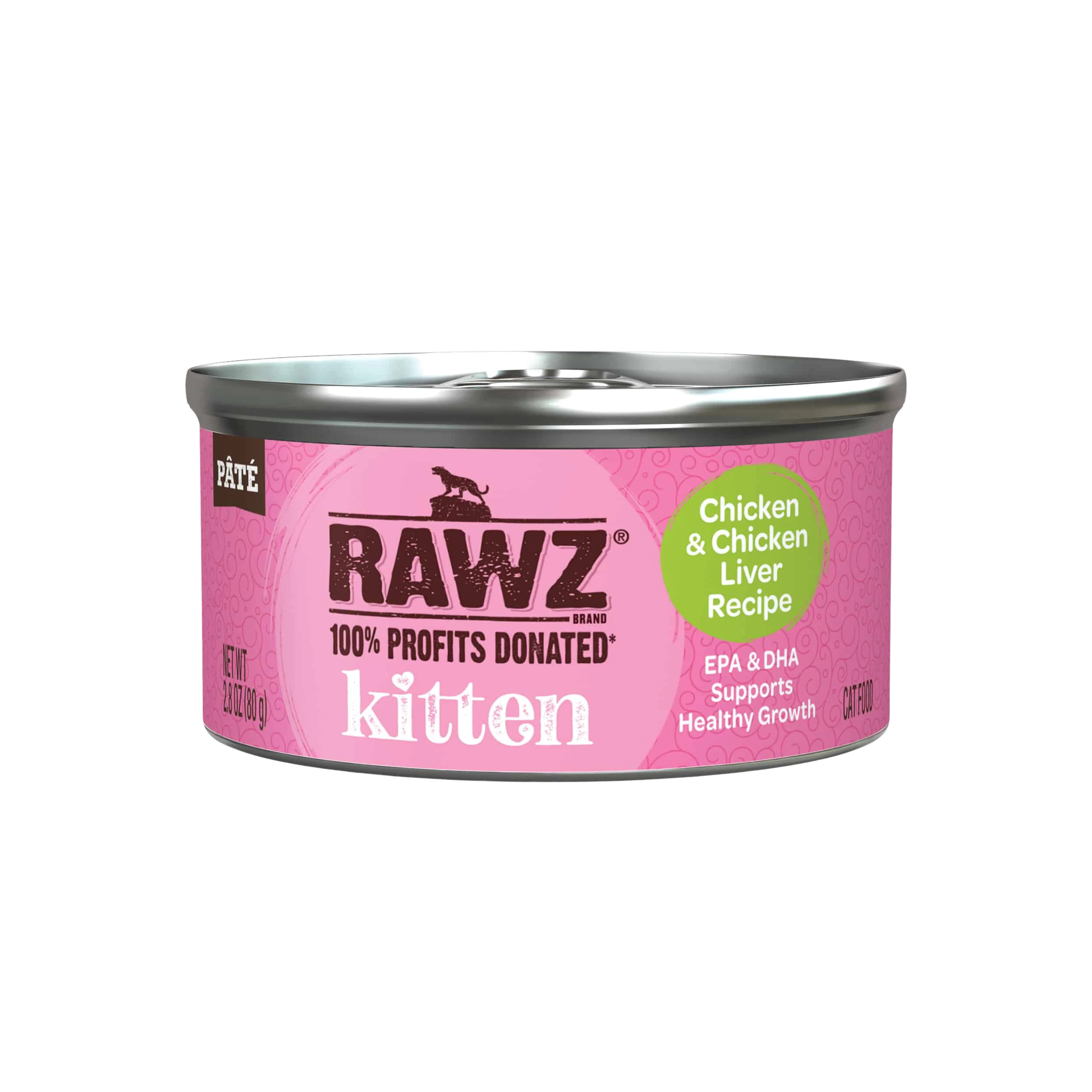 Selected Rawz Kitten Chicken Chicken Liver Cat Food First-Class