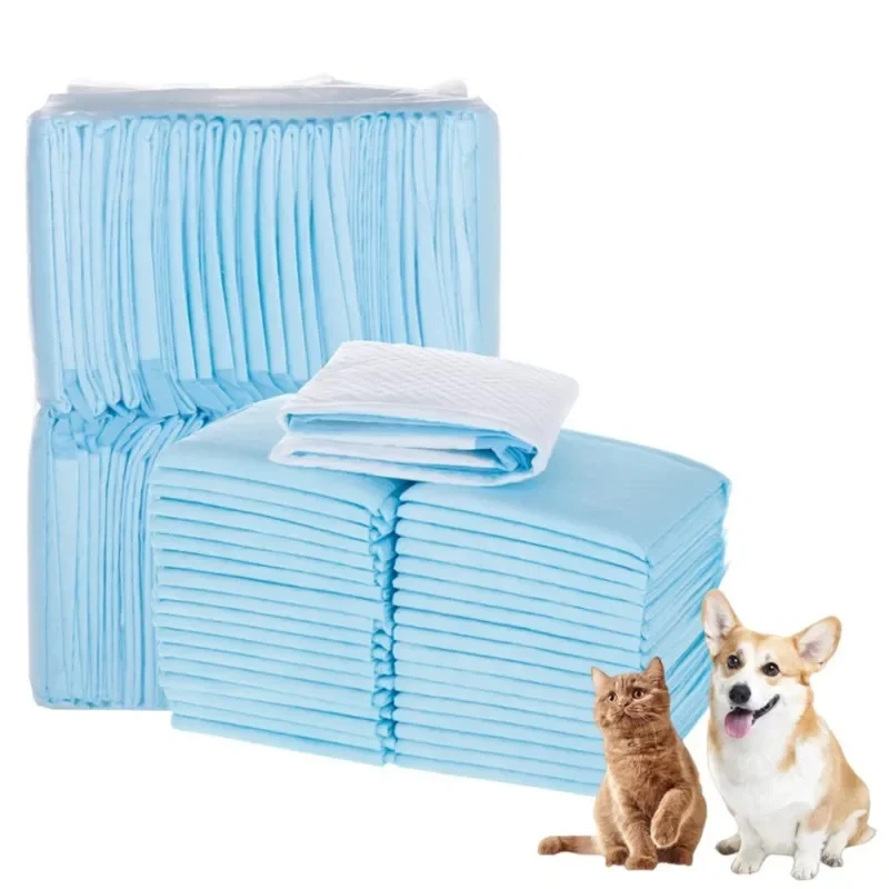 Crafted 100PCS Absorbent Dogs Diapers Disposable Puppy Training Pee Pads Quick High-Performance