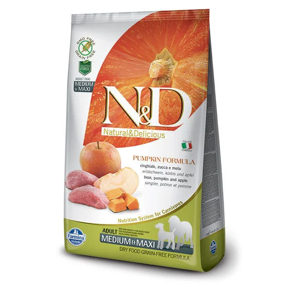 Sustainable Farmina N D Boar Apple with Pumpkin Medium Maxi Adult Dog Food Farmina N D Boar Apple with Pumpkin Medium Maxi Adult Dog Food Functional