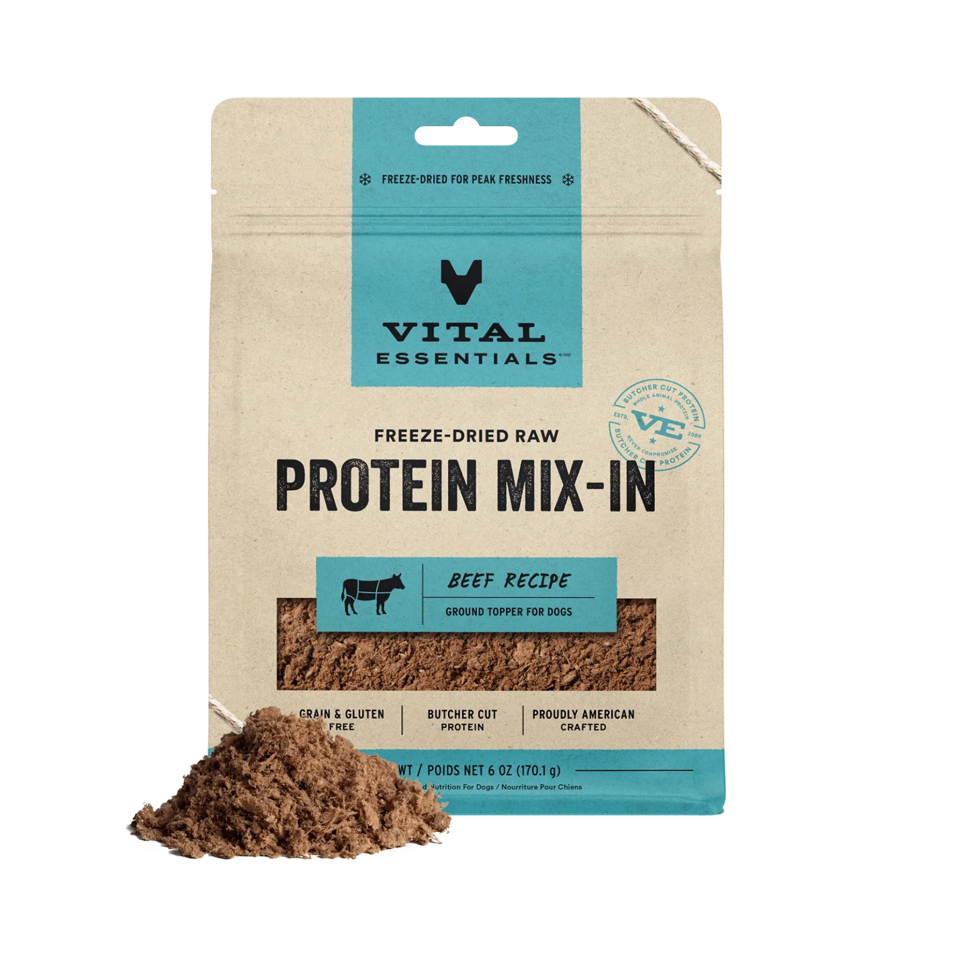 Proven Vital Essentials ze-Dried Raw Protein Mix-In Ground Topper Eco-Friendly