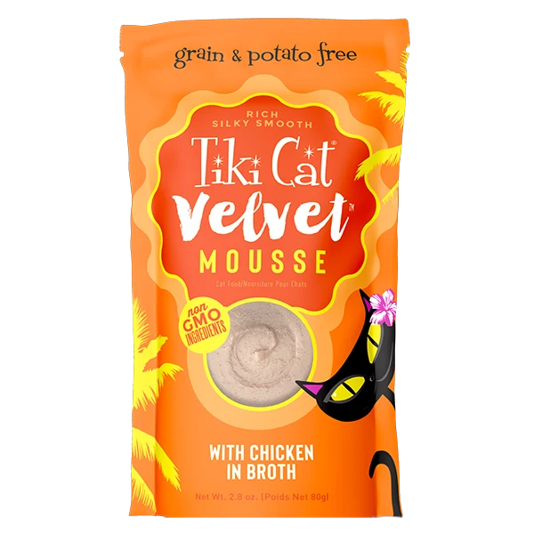 High-Quality Tiki Cat Velvet Mousse With Chicken In Broth Tiki Cat Velvet Mousse With Chicken In Broth Fast