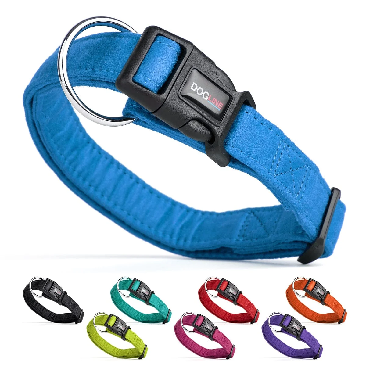 Carefully Designed Comfort Microfiber Flat Dog Collar Selected