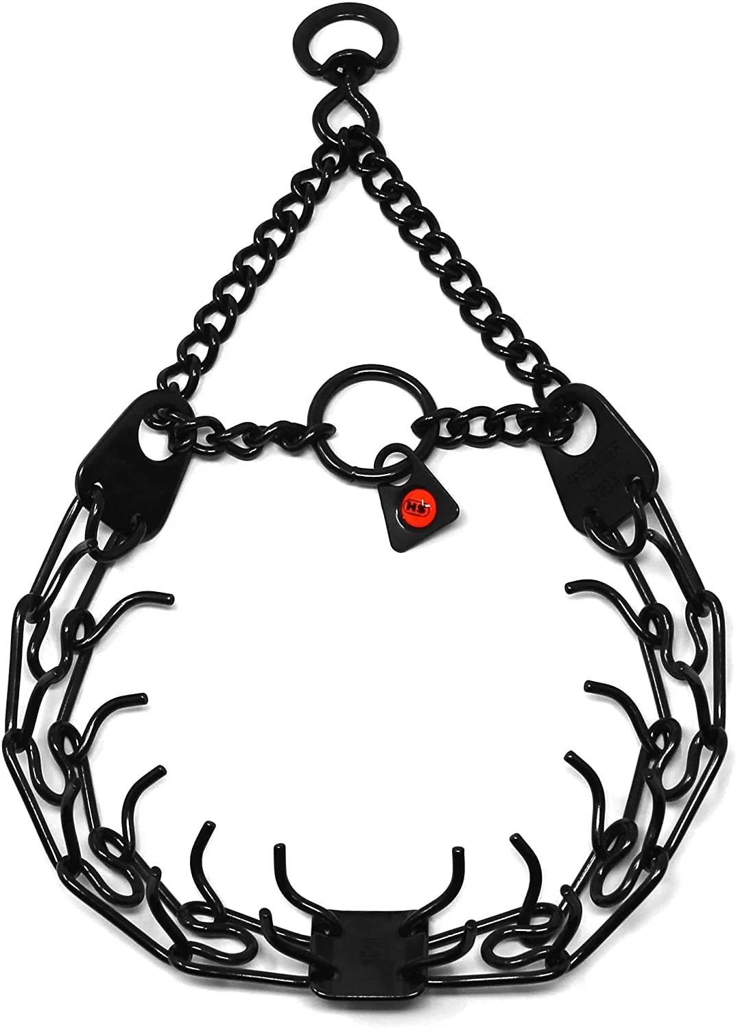 Elite Herm Sprenger Black Stainless Steel Prong Dog Training Collar with Swivel Consistent