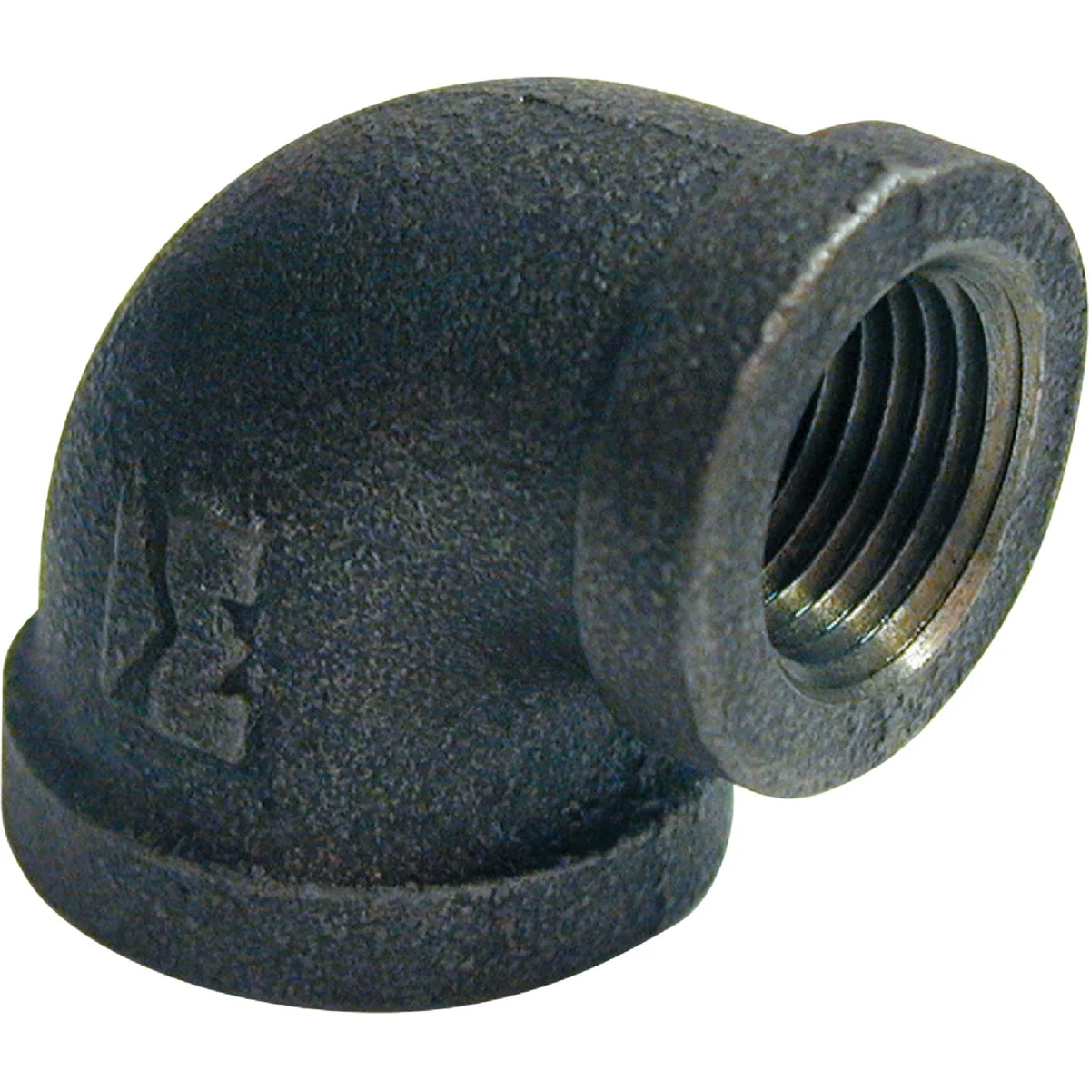 Classic Southland 1 2 In. x 3 8 In. 90 Deg. Reducing Malleable Black Iron Elbow 1 4 Bend Practical