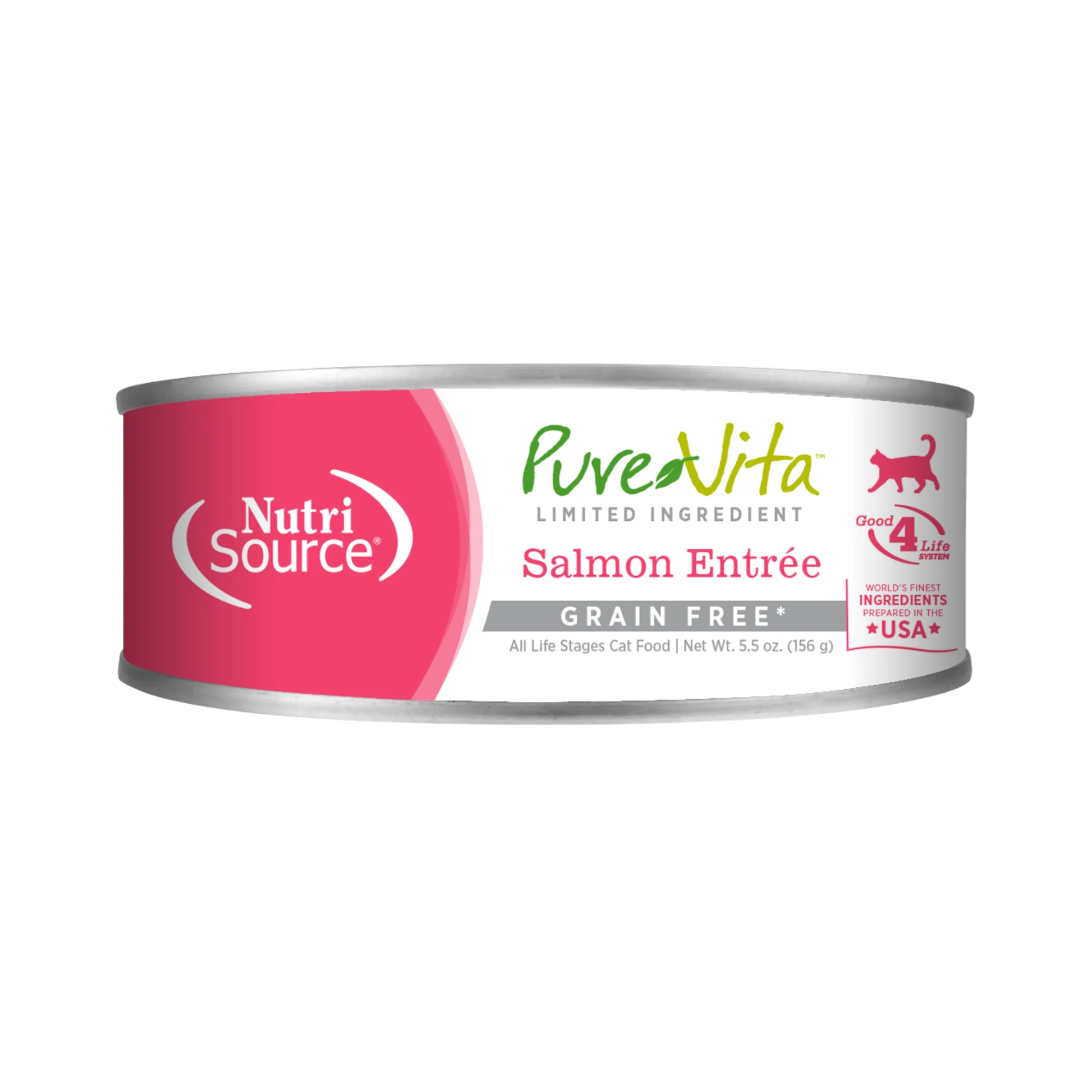 Classic NutriSource PureVita Salmon Entrée Limited Ingredient Wet Cat Food Artisan