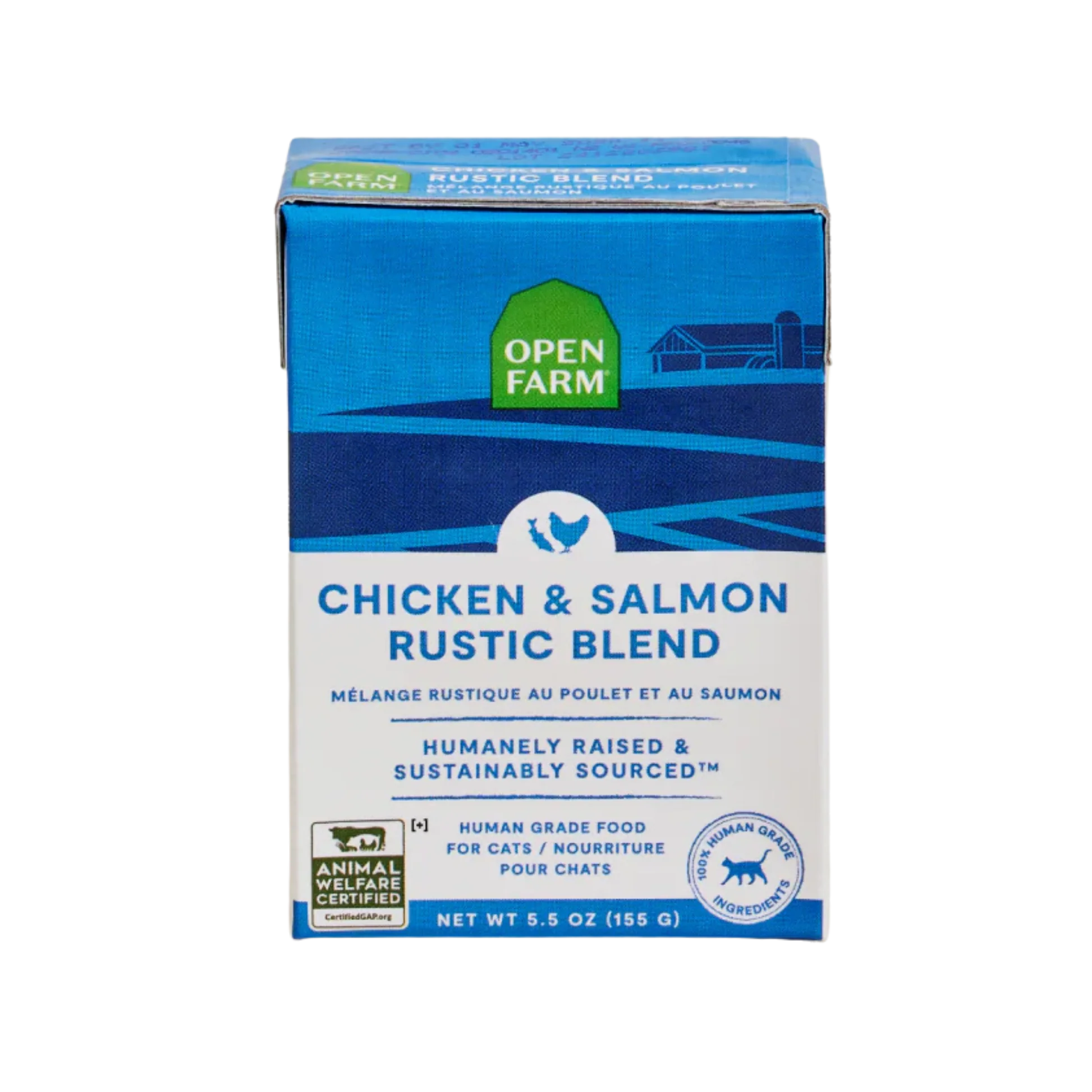Secure Open Farm Chicken Salmon Rustic Blend Wet Cat Food Natural