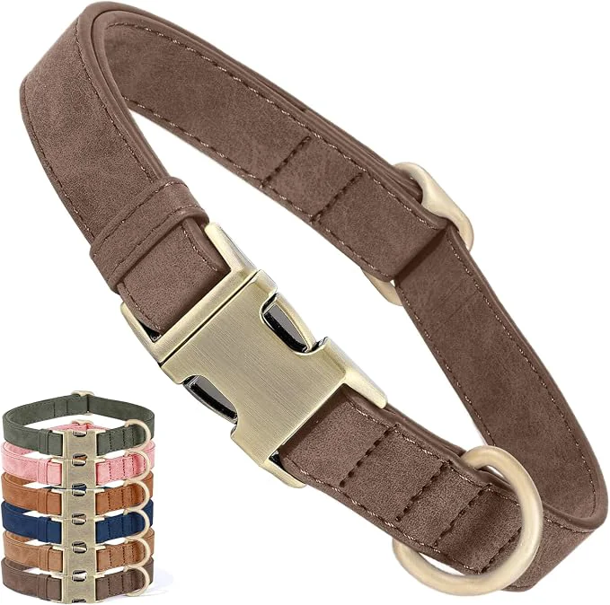 Verified Leather Dog Collar Flexible