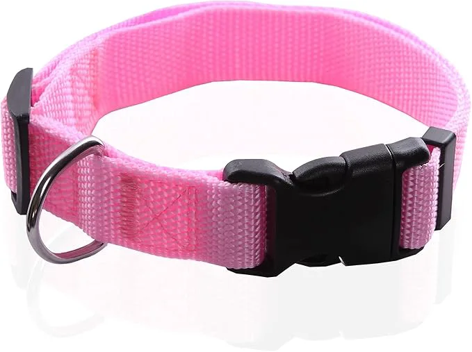 Clean Adjustable Nylon Dog Collar pet Collar 1 Inch 3 4 Inch 5 8 Inch Wide Effective