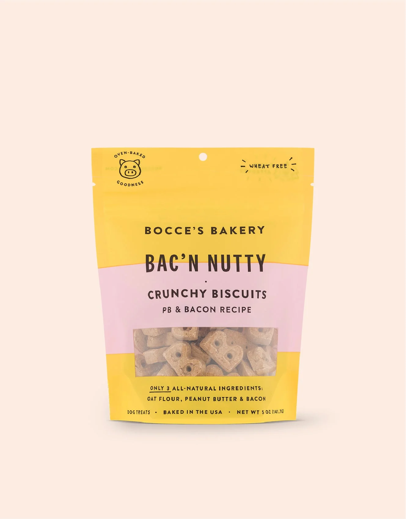 Premium Material Bocce's Bakery - Bac'n Nutty PB Bacon Crunchy Biscuits Bocce's Bakery - Bac'n Nutty PB Bacon Crunchy Biscuits Prestigious