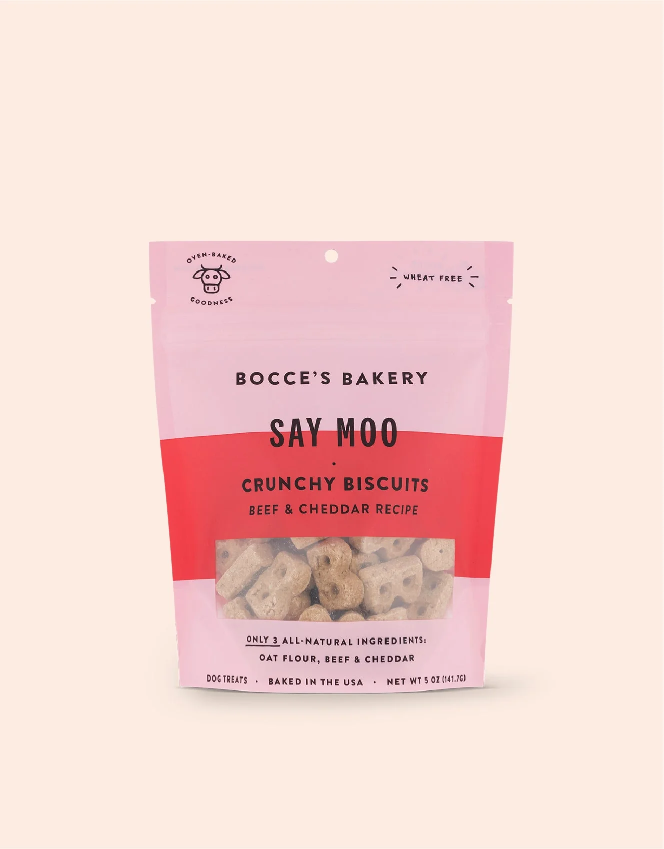 Traditional Bocce's Bakery - Say Moo Beef Cheddar Crunchy Biscuits Bocce's Bakery - Say Moo Beef Cheddar Crunchy Biscuits Effective