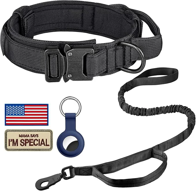 Trusted DAGANXI Tactical Dog Collar Leash Set Adjustable Military Training Nylon Dog Quality