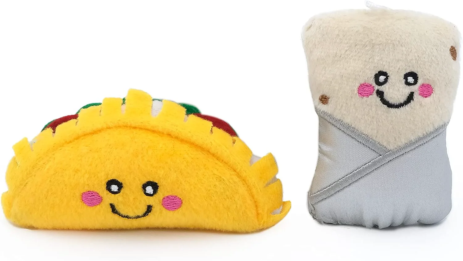 Detailed ZippyClaws NomNomz Cat Toy - Taco and Burrito ZippyClaws NomNomz Cat Toy - Taco and Burrito Practical