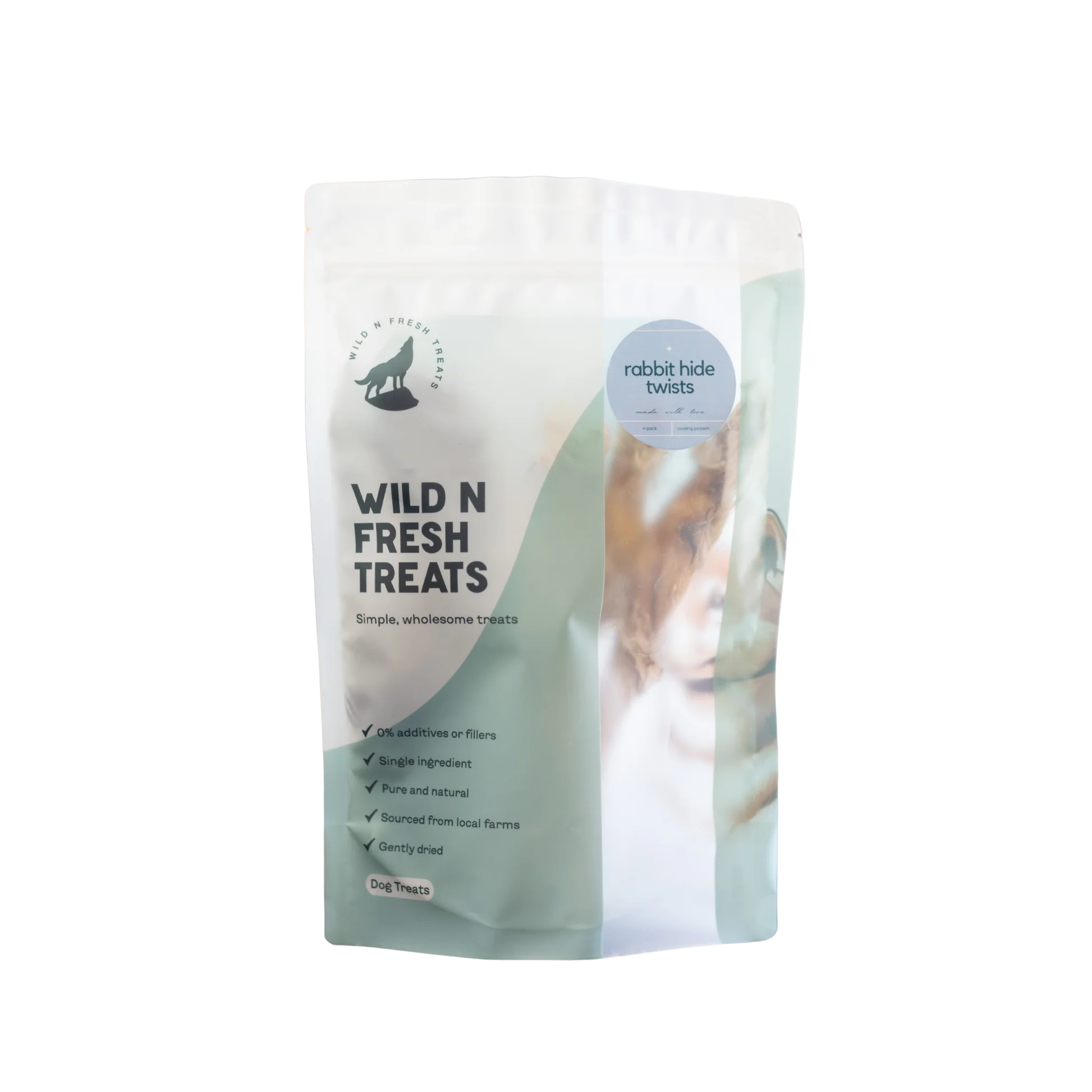 Recyclable Wild N Fresh Rabbit Hide Twists Relaxed