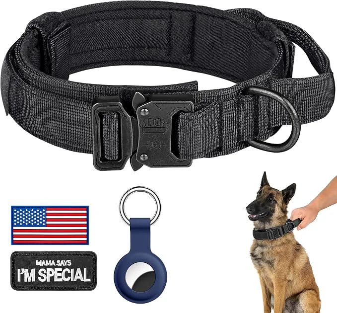 Top-Quality DAGANXI Tactical Dog Collar Adjustable Military Training Nylon Dog Collar Secure