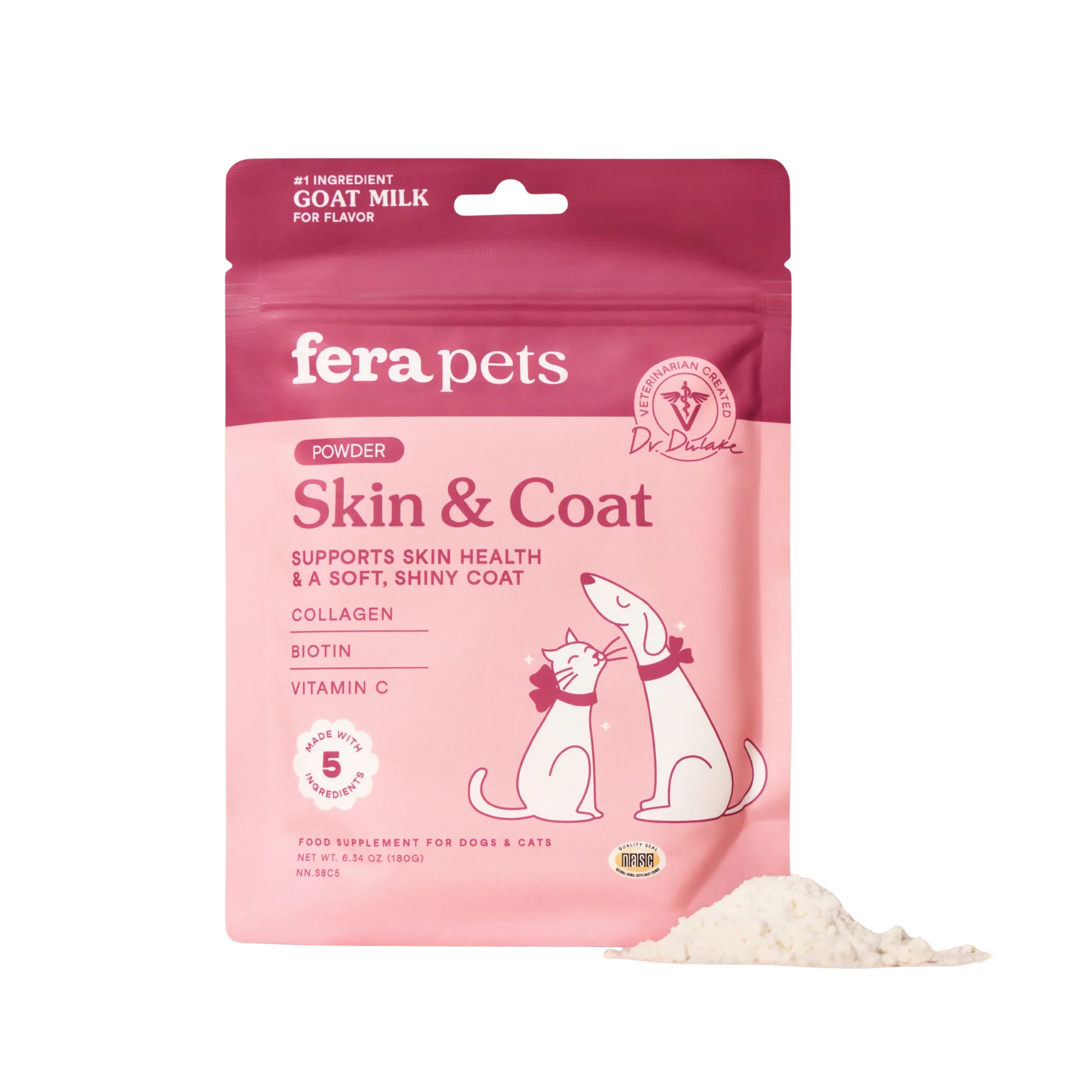 Responsible Fera Pets Skin Coat Goat Milk Topper for Dogs Cats Exclusive