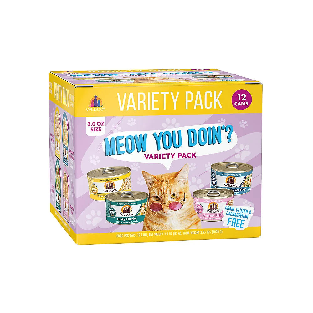 Unique Weruva Classics Meow You Doin' Wet Cat Food - Variety Pack Weruva Classics Meow You Doin' Wet Cat Food - Variety Pack Reliable