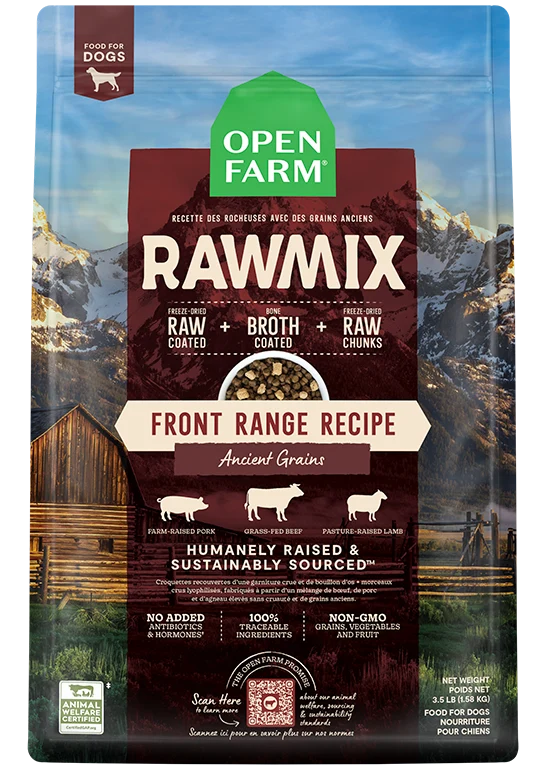 Artisan Open Farm Rawmix Front Range Recipe With Ancient Grains Dry Dog Food Open Farm Rawmix Front Range Recipe With Ancient Grains Dry Dog Food Clean