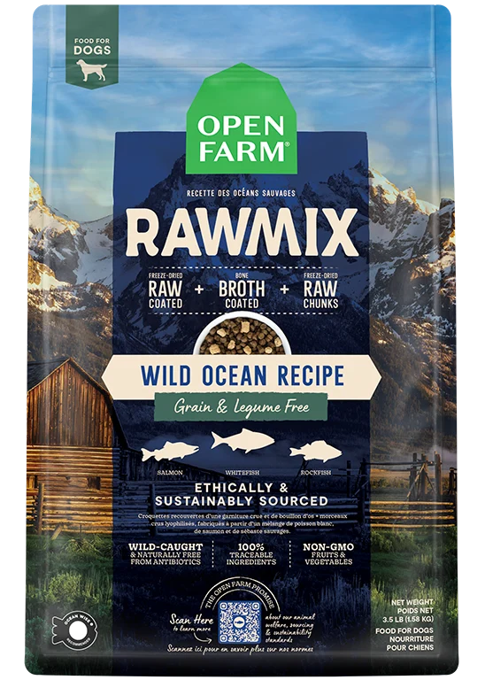World-Class Open Farm Rawmix Wild Ocean Recipe Grain Legume Dry Dog Food Open Farm Rawmix Wild Ocean Recipe Grain Legume Dry Dog Food High-Quality