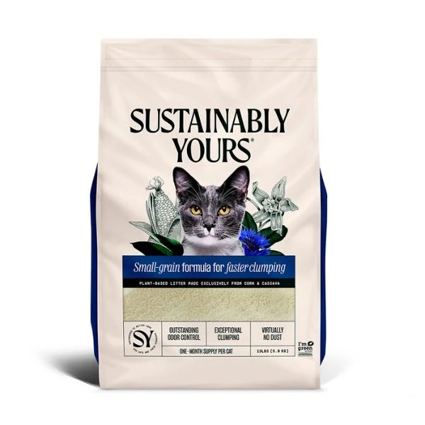 Top-Quality Sustainably Yours Multi-Cat Small Grains Natural Cat Litter Sustainably Yours Multi-Cat Small Grains Natural Cat Litter High-Grade