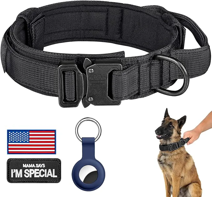 Certified DAGANXI Tactical Dog Collar Adjustable Military Training Nylon Dog Collar Original Design