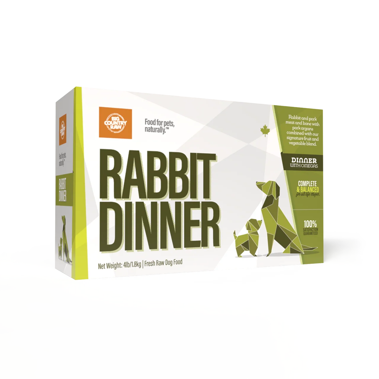 Pure Big Country Raw Rabbit Dinner Carton - 4LB Big Country Raw Rabbit Dinner Carton - 4LB Original