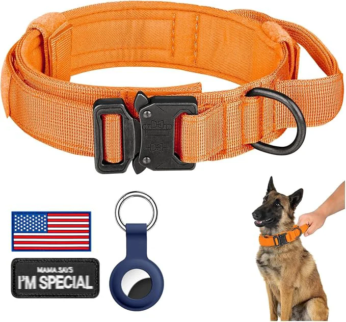 Stylish DAGANXI Tactical Dog Collar Adjustable Military Training Nylon Dog Collar Fine