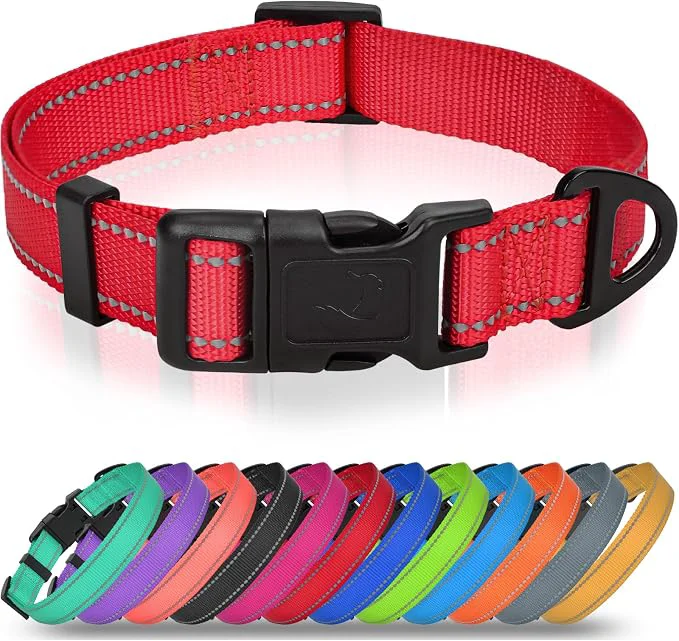 Top-Quality Joytale Small Dog Collar Reflective and Adjustable Nylon Collar Modern