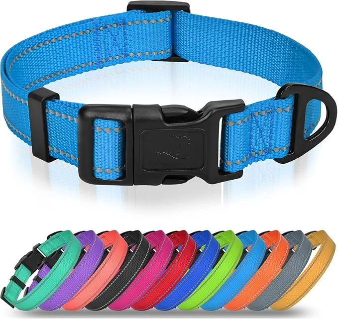 Verified Joytale Small Dog Collar Reflective and Adjustable Nylon Collar Durable