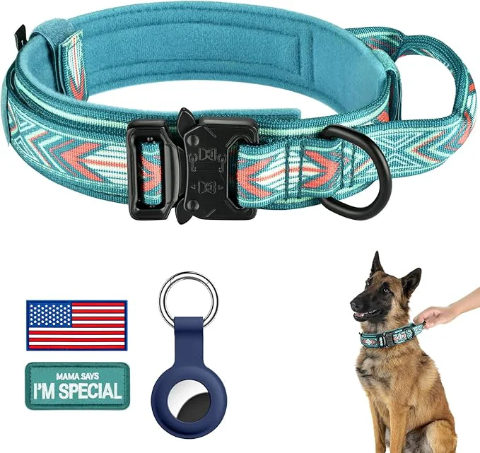 Stylish DAGANXI Tactical Dog Collar Adjustable Military Training Nylon Dog Collar Prestigious