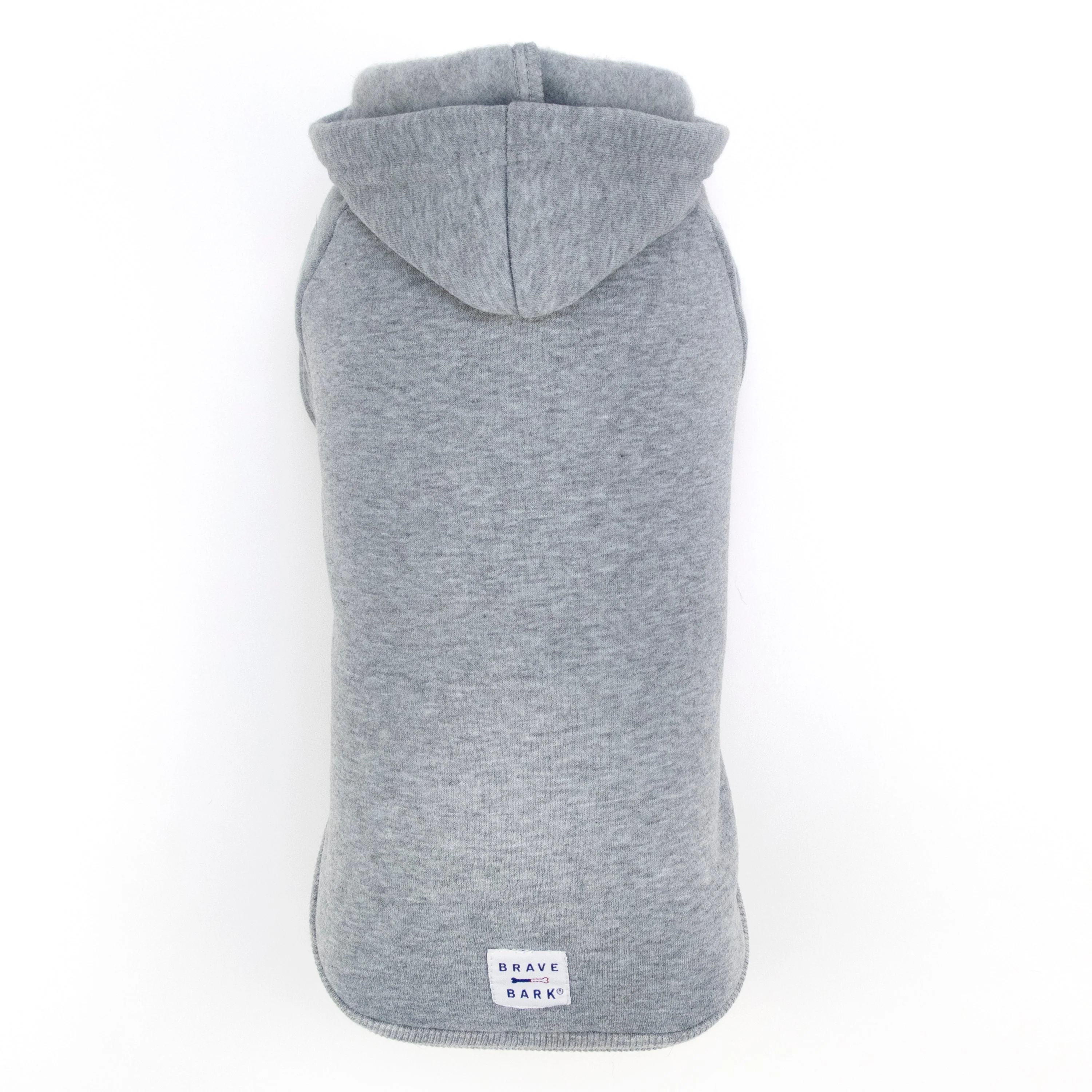 Long-Lasting Brave Bark Hooded Dog Fleece - Heather Grey Fine Crafted