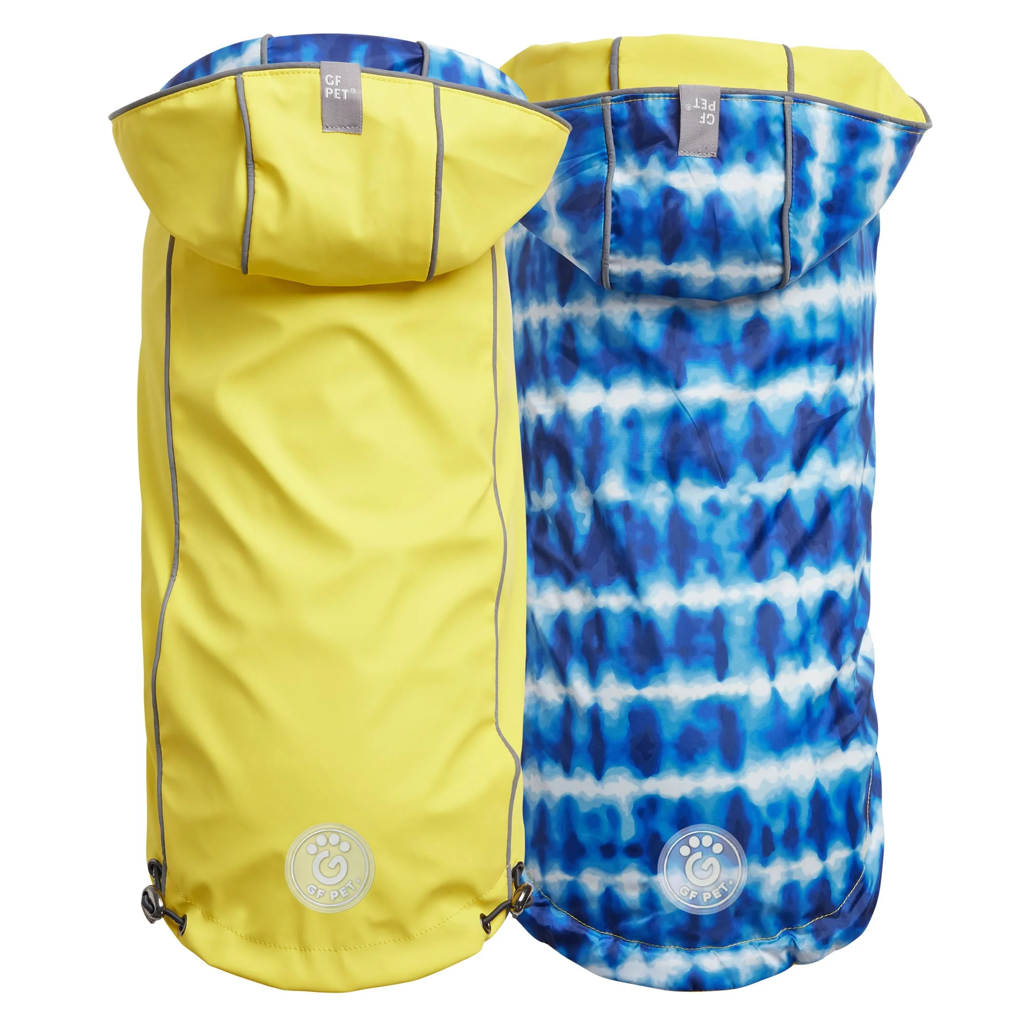 Prestigious Reversible Elasto-Fit Raincoat - Yellow Blue Contemporary