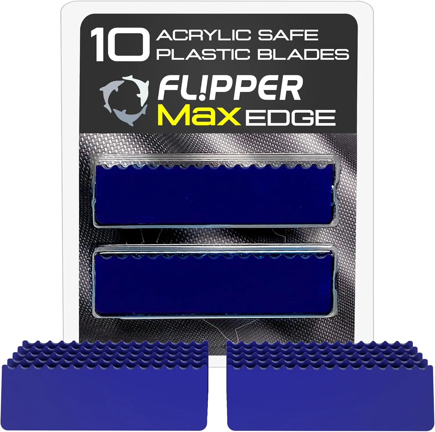 Long-Lasting Flipper Edge Max Acrylic Safe Plastic Blades 10 Pack Premium