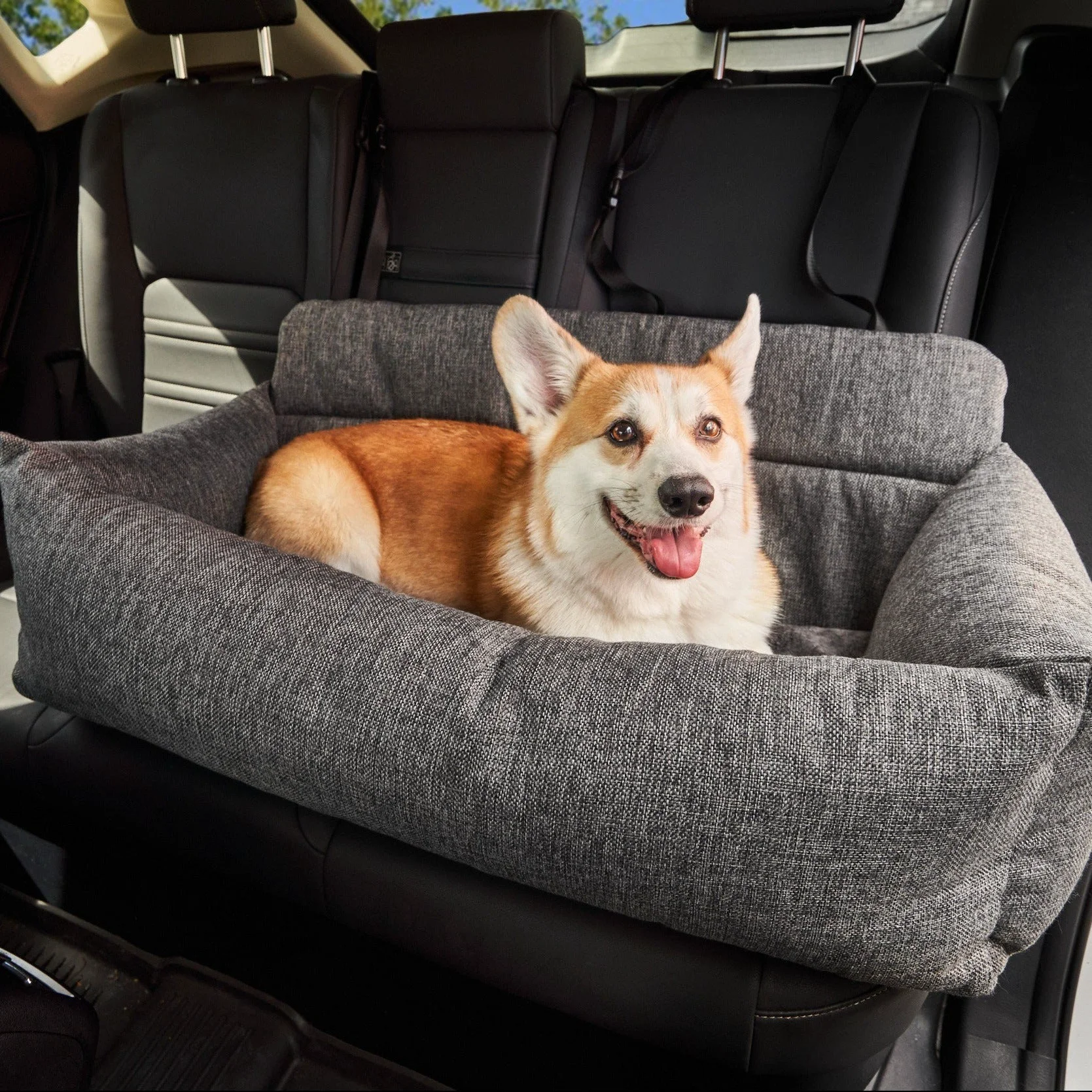 Comfortable PupProtector™ Performance Tweed Memory Foam Dog Car Bed Versatile