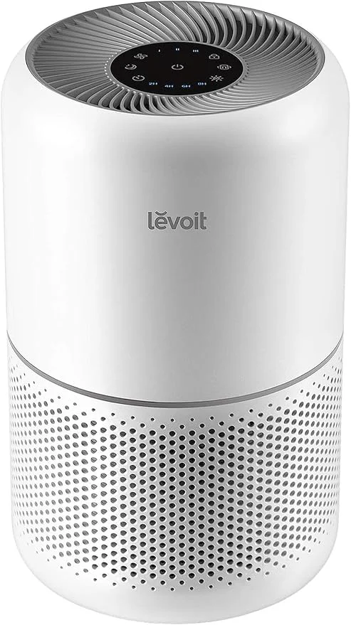Lightweight LEVOIT Air Purifier for Home Allergens Pet Hair in Bedroom Covers Up to 1073 Reusable