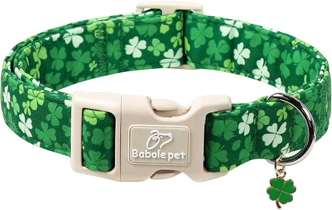 Casual St. Patrick's Day Dog Collar for Medium Dogs Unique