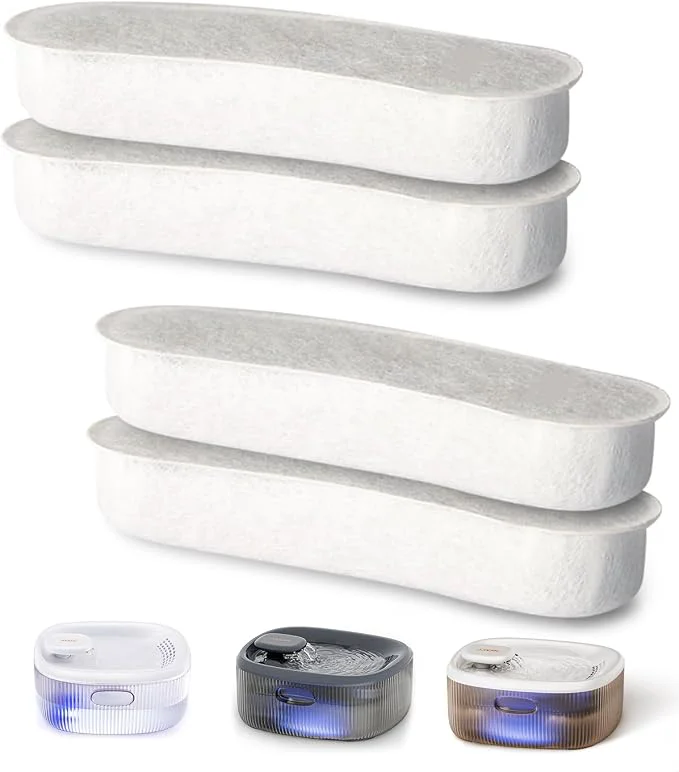 Exclusive Dog Fountains by WOPET Large Water Fountain Filter User-Friendly