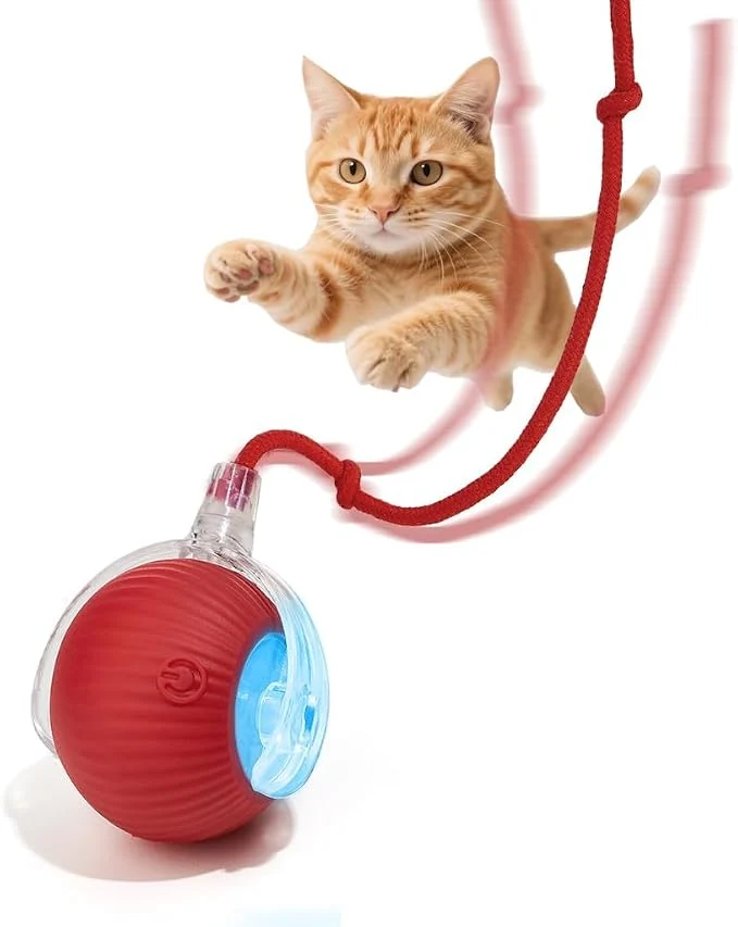 Comfortable Interactive Dog Cat Toy Ball Upgraded Rechargable Smart Automatic Rolling Pet Refined