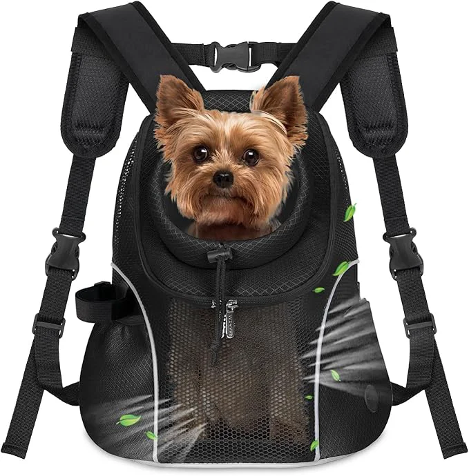 Selected WOYYHO Pet Dog Carrier Backpack Small Dog Front Backpack Ventilated Mesh Dog Carefully Designed