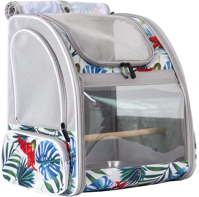 Convenient Bird Travel Carrier Backpack Pure